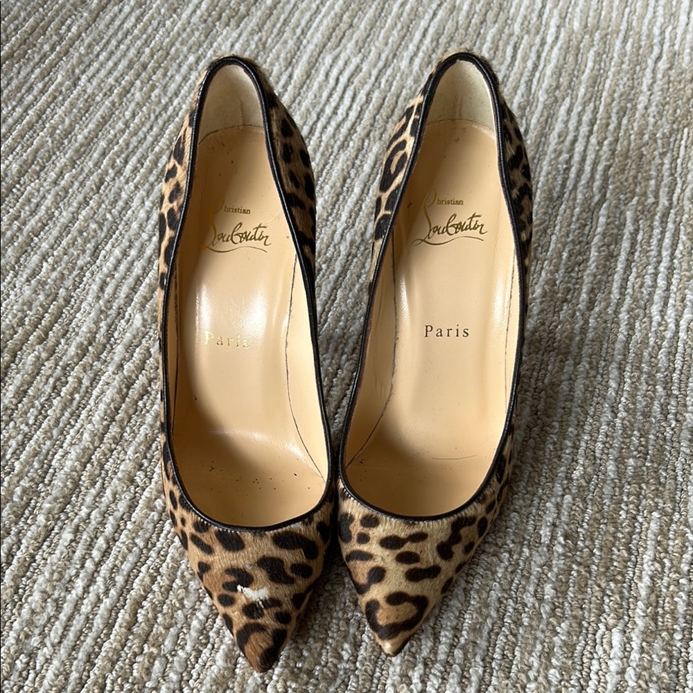 Christian Louboutin Leopard Print Heels size 37